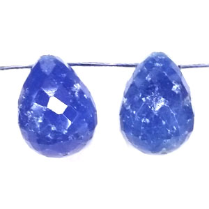 BLUE QUARTZ FACETED TESRDROP SD 18X25MM